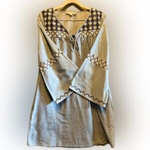Love stitch dress size small denim with stitching
